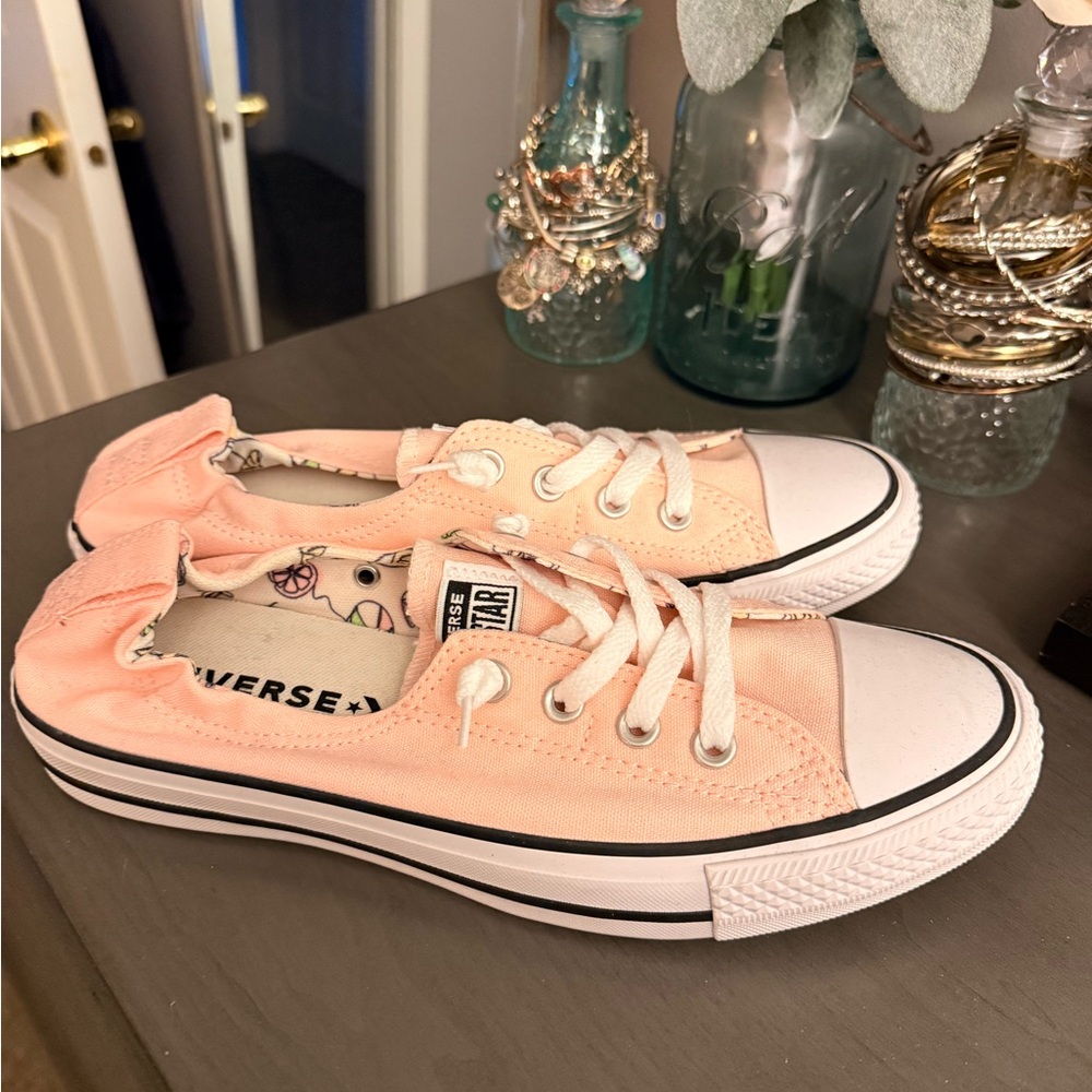 Converse Pastel Pink Low-Top Sneakers